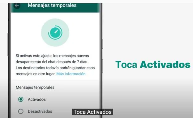 Llegan Los Mensajes Temporales De Whatsapp Que Se Autodestruyen En 7 Días Las Provincias 2292